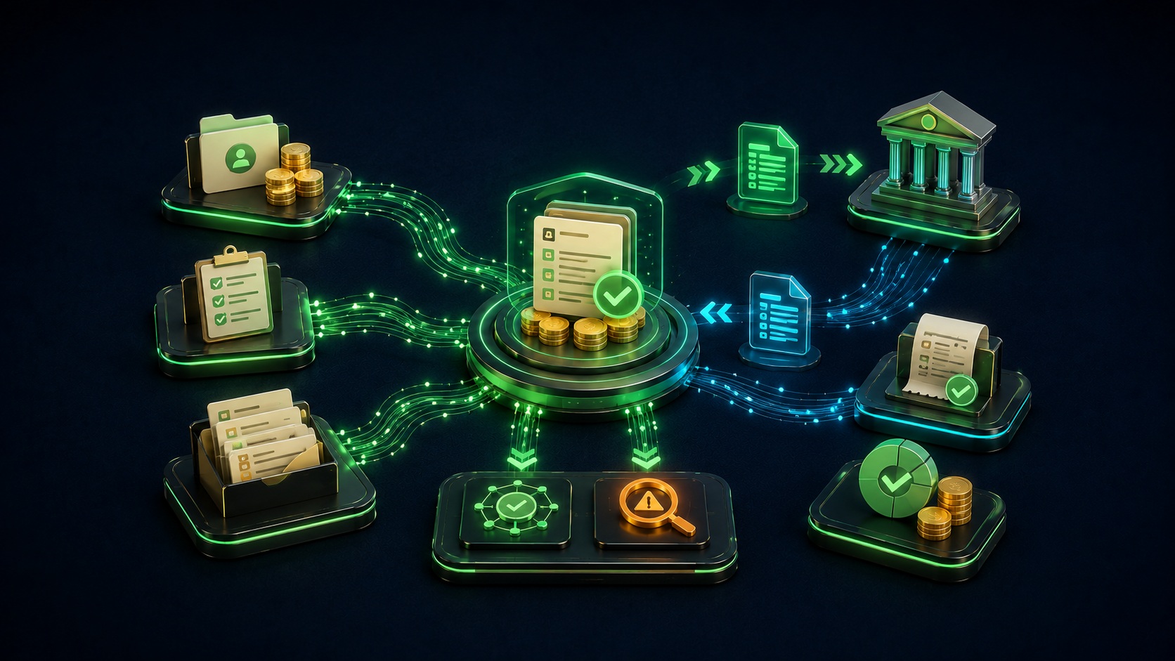 Ilustração da capacidade Cobrança CNAB e boletos no Prodigy