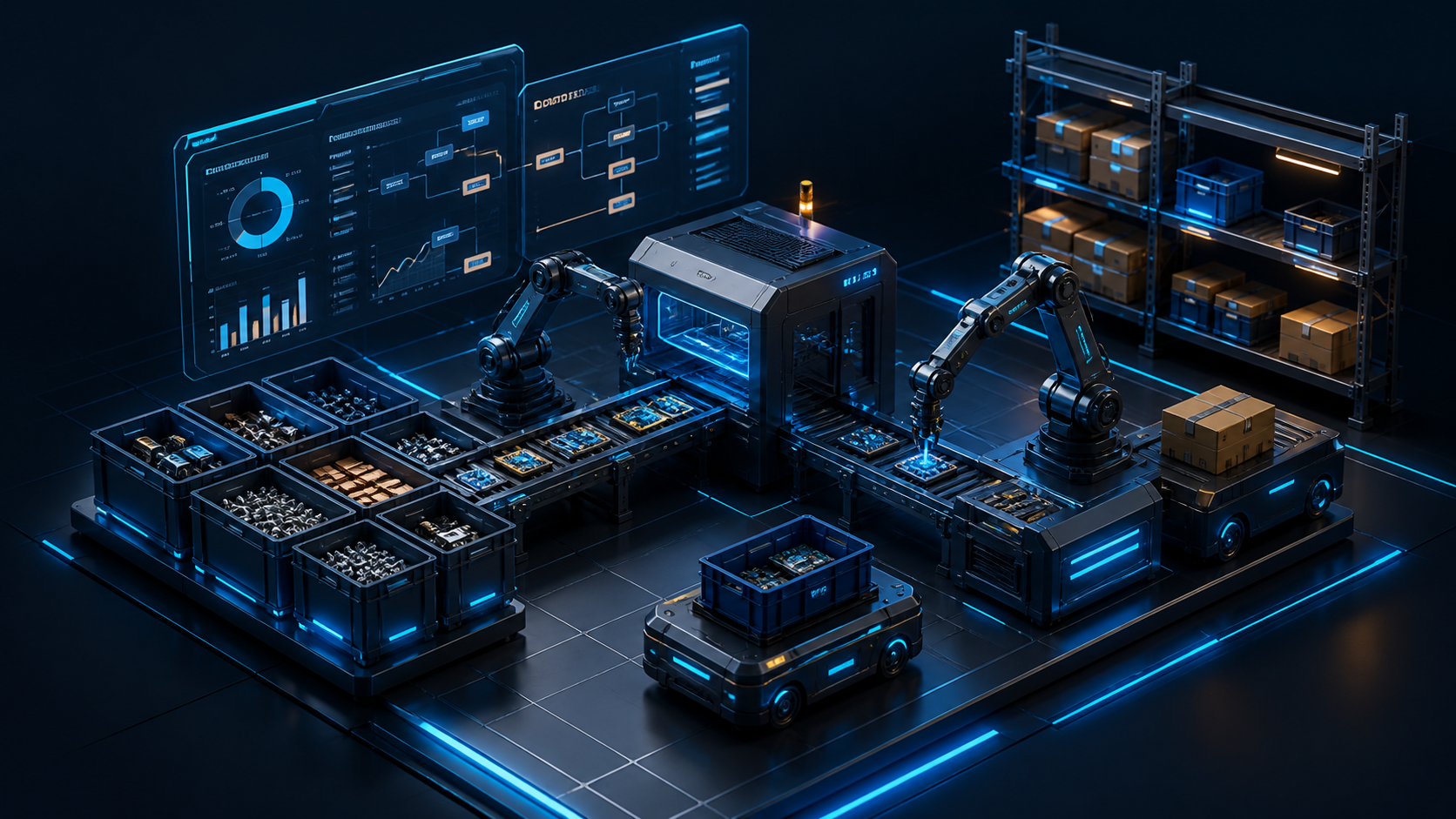 Ilustração da capacidade MRP e produção industrial no Prodigy