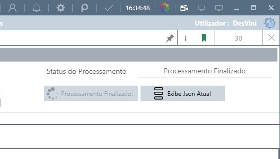 Recorte do status e dos comandos de processamento da Grade de Pedidos